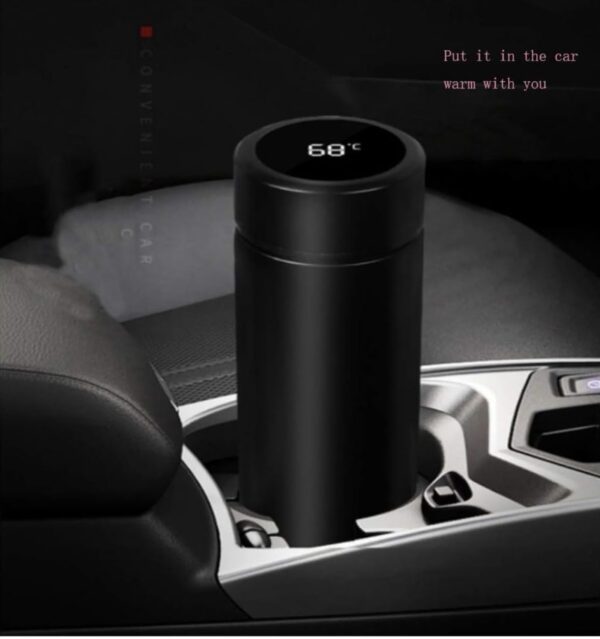 Stainless Steel Smart Flask Vacuum Insulated 500 Ml Water Bottle with LED Temperature Display for Campaign Travelling | Keep Hot and Cold Upto 24 Hrs - Image 5