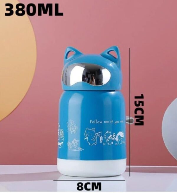 Lucky Cat Cup Glass Bottle-350 ml - Image 2