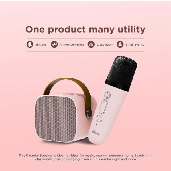 Portable Wireless Bluetooth Speaker with Wireless Karaoke Mic - Image 5