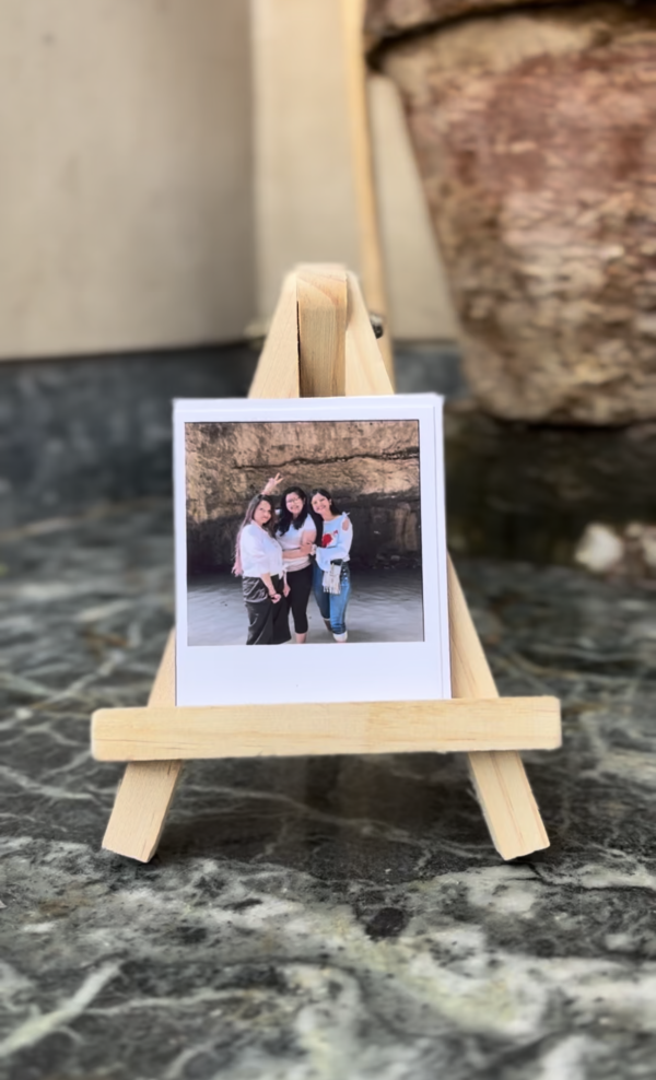 Polaroid with stand