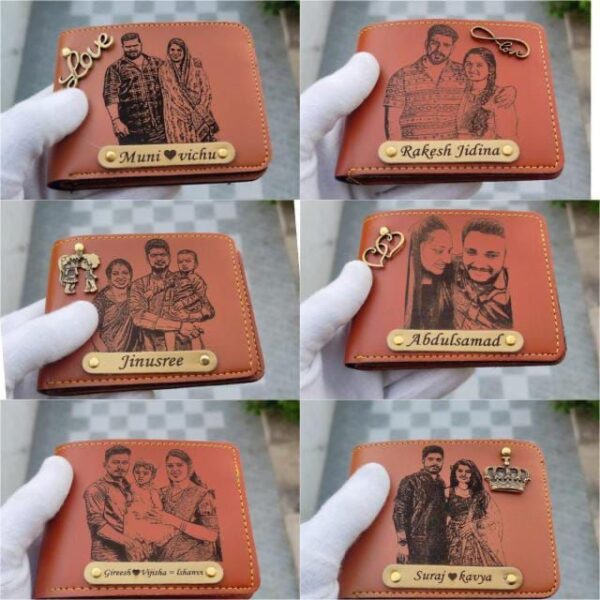 Customised Wallet with engraved Photo