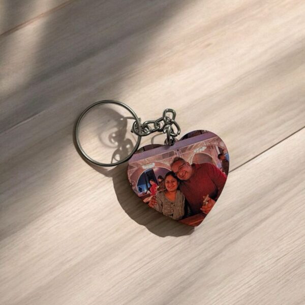 Heart Photo Keychain