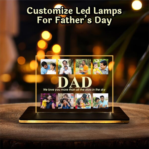 Customized LED Photo Lamp – Father’s Day Special - Image 2
