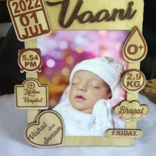 Baby Birth Details Frame 11*8